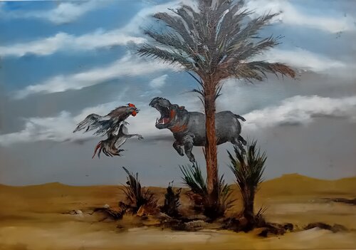 Hippo Cock de Enver Gürsev, Pintura a la venta en Singulart