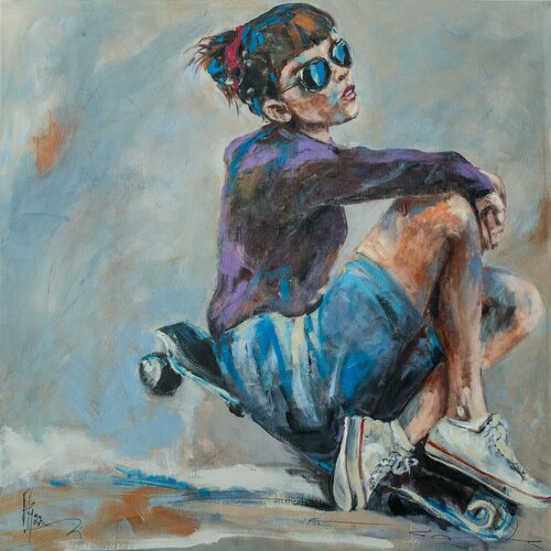 Work life balance von Andrea Grossmann, Malerei kaufen auf Singulart