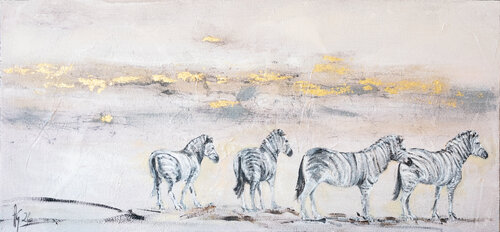 Zebra by Andrea Grossmann, Painting for Sale on Singulart