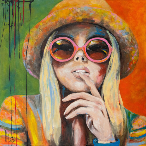 Flower Power by Andrea Grossmann, Painting for Sale on Singulart