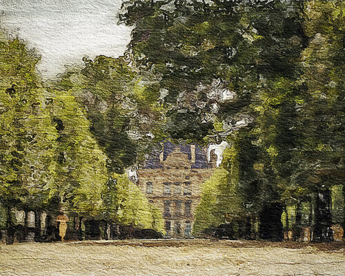 "Summer view of Louvre.Paris " Igors Barulins