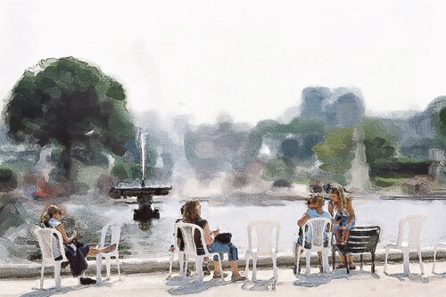 " le jardin des Tuileries.Paris " di Igors Barulins, Digitale in vendita su Singulart