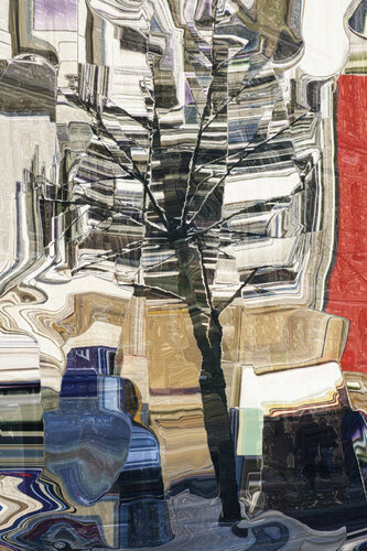 A tree in the city di Igors Barulins, Digitale in vendita su Singulart