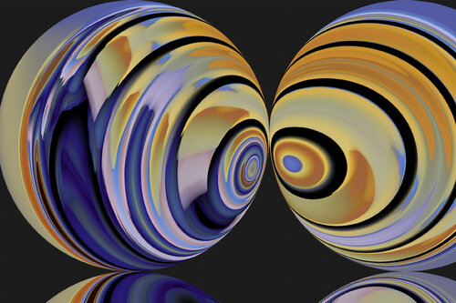 Cosmic Fusion A Celestial Merger of Radiant Energy by Igors Barulins, Digital for Sale on Singulart