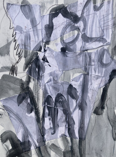 Is anything black and white? by Nicole Javorsky, 종이 for Sale on Singulart