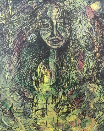 i am an unraveling landscape, gently (and also not so gently) revealing myself to you van Nicole Javorsky, Schilderij te koop op Singulart