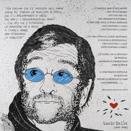 Citofonare Bonifacio VIII di Daniele Mazzoleni, Pittura in vendita su Singulart