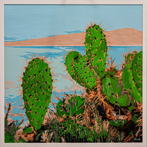 Sicilian Cactus van Daniele Mazzoleni, Schilderij te koop op Singulart