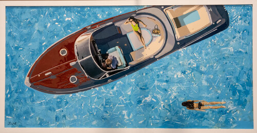 Aquarama in rada a Otranto van Daniele Mazzoleni, Schilderij te koop op Singulart