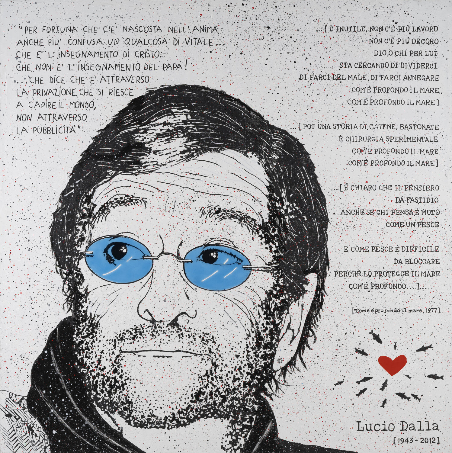 Citofonare Bonifacio VIII Daniele Mazzoleni Dipinto originale in vendita