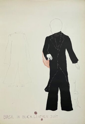 Basil in Black Leather Suit di Jim Dine, Stampa in vendita su Singulart