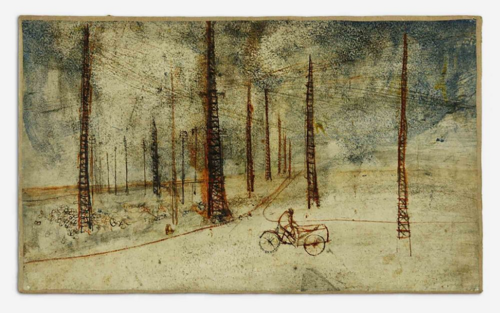 Suburbs di Renzo Vespignani, Pittura in vendita su Singulart