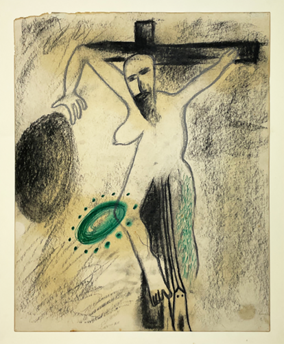 SantodiDio (HolyofGod) by Enzo Cucchi, Work on Paper for Sale on Singulart