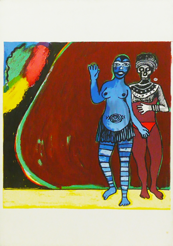 Hommage à Léopold Senghor (Tribute to Léopold Senghor) by Guillaume Corneille, Print for Sale on Singulart