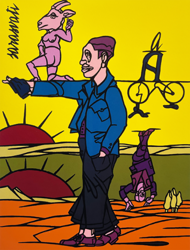 Valerio Adami ヴァレリオ・アダミ 版画 超大型 66cm 86cm ヴァレリオ・アダミ | galleriaceleste
