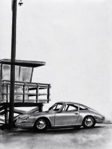 coastal silence par Denny Stoekenbroek, Dessin en vente sur Singulart