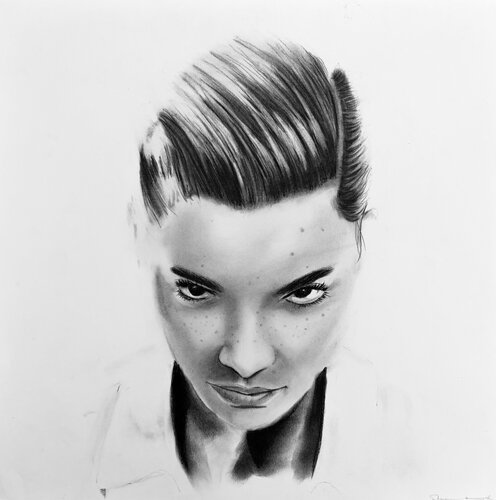Unyielding Gaze by Denny Stoekenbroek, Drawing for Sale on Singulart