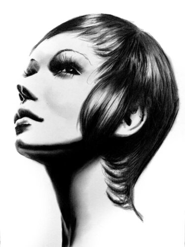 grace in graphite van Denny Stoekenbroek, Tekening te koop op Singulart