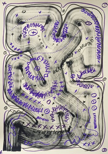 Continuum XVIII van Maksym Skvortsov, Schilderij te koop op Singulart
