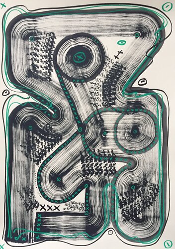 Continuum XIX by Maksym Skvortsov, Painting for Sale on Singulart