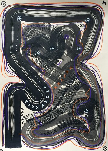 Continuum XXII di Maksym Skvortsov, Pittura in vendita su Singulart