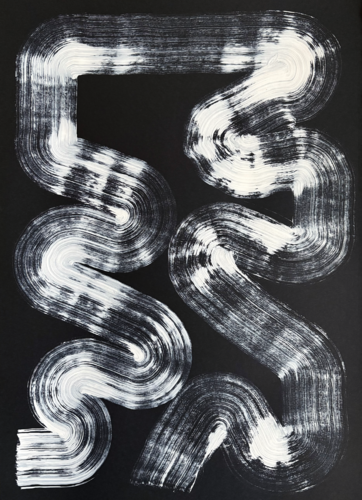 Black Universum I van Maksym Skvortsov, Schilderij te koop op Singulart