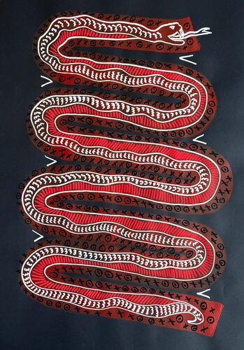 Scary Snake de Maksym Skvortsov, Pintura a la venta en Singulart