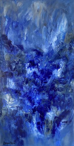 Blue Landscape van Deepa Kern, Schilderij te koop op Singulart