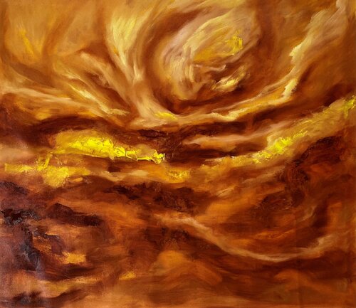 Sunset Gold von Deepa Kern, Malerei kaufen auf Singulart