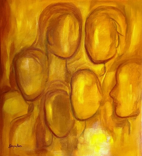 Faces van Deepa Kern, Schilderij te koop op Singulart