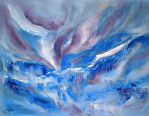 Calm Blue van Deepa Kern, Schilderij te koop op Singulart
