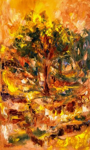 Winter Sunset van Deepa Kern, Schilderij te koop op Singulart