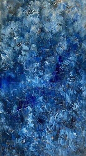 Blue Waves von Deepa Kern, Malerei kaufen auf Singulart
