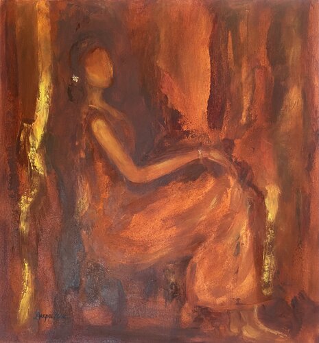 Quiet Moments de Deepa Kern, Pintura a la venta en Singulart