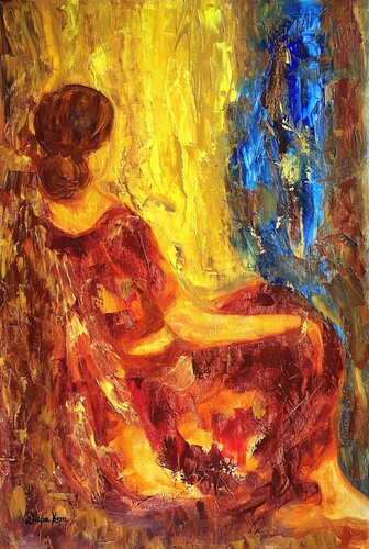 The Light That Surrounds Us van Deepa Kern, Schilderij te koop op Singulart