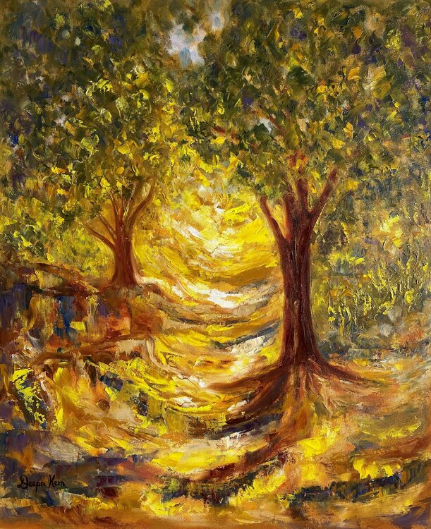 AFTERNOON LIGHT, DAPPLED PATH SERIES Deepa Kern