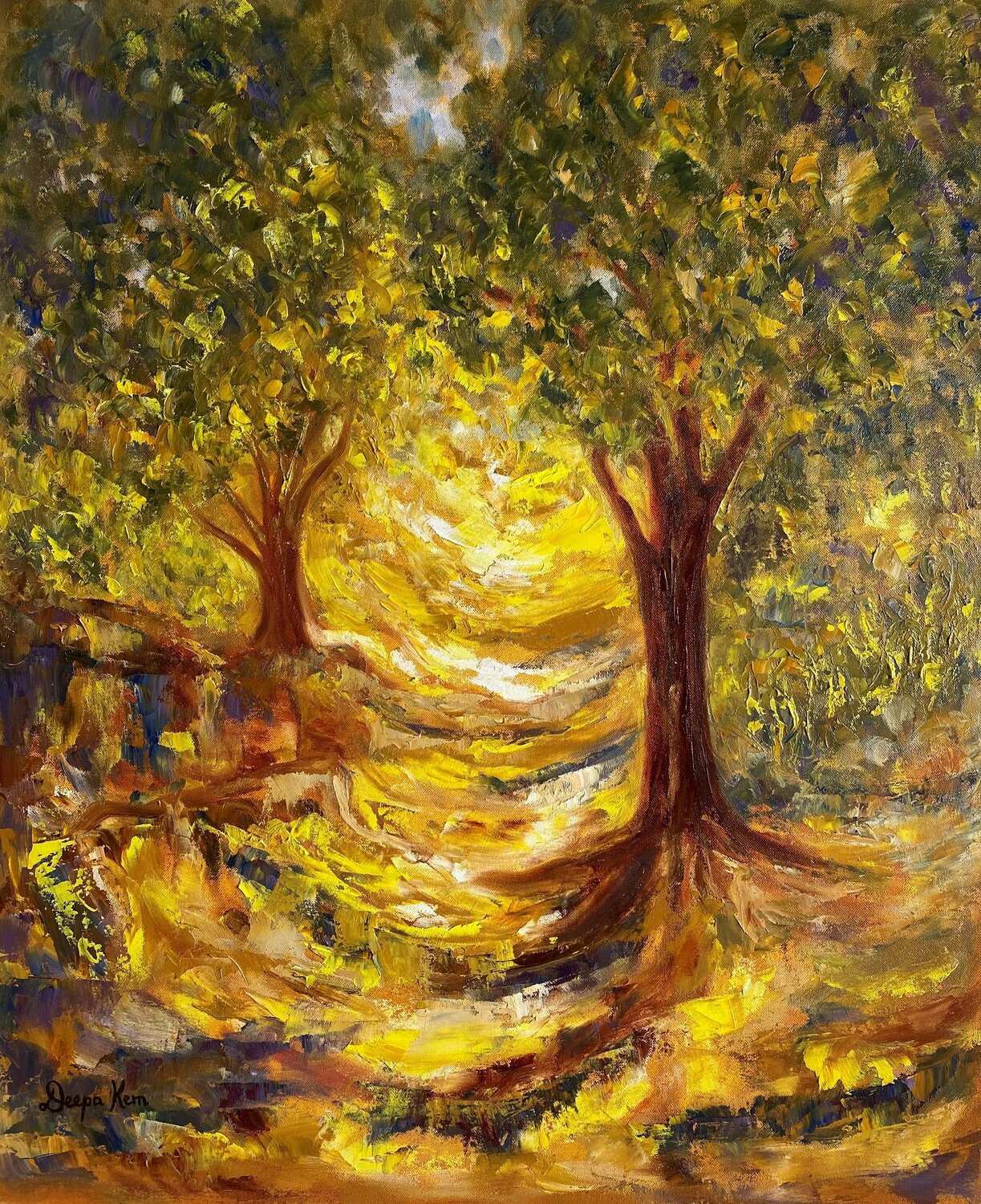 AFTERNOON LIGHT, DAPPLED PATH SERIES Deepa Kern