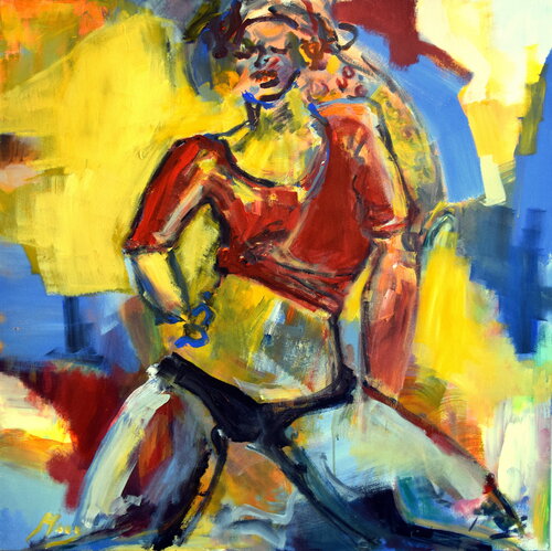 Selbstbewußt von Isabella Moog, Malerei kaufen auf Singulart