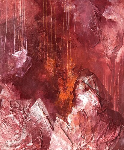 The power of crimson 2/2 von Joanna Wietrzycka, Malerei kaufen auf Singulart