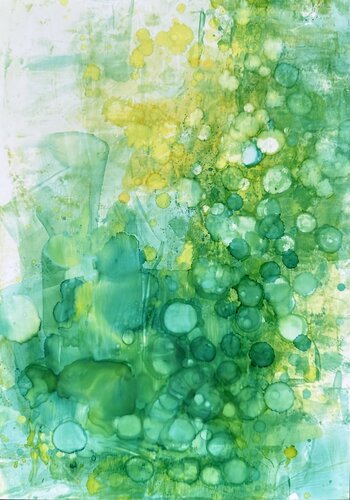 Immerse yourself in the green 1 von Joanna Wietrzycka, Malerei kaufen auf Singulart