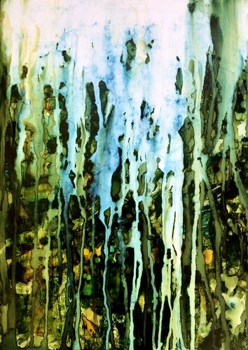 In the depths of greenery by Joanna Wietrzycka, Work on Paper for Sale on Singulart