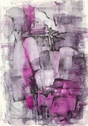 Pink in the future 2/3 by Joanna Wietrzycka, Work on Paper for Sale on Singulart