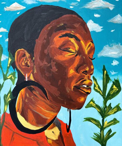 Fields of nowhere by Emmanuel Akolo, Painting for Sale on Singulart