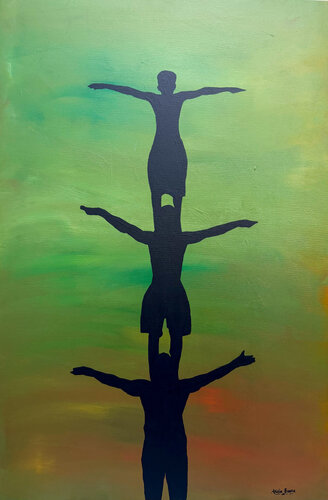 I am, Because You Are II van Emmanuel Akolo, Schilderij te koop op Singulart