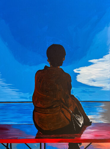 Waiting for Tomorrow by Emmanuel Akolo, 회화 for Sale on Singulart
