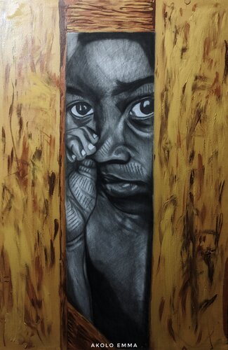 In The Eyes by Emmanuel Akolo, Painting for Sale on Singulart