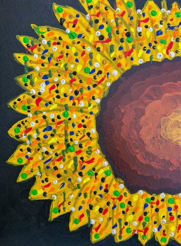 Joy In Bloom by Emmanuel Akolo, Painting for Sale on Singulart