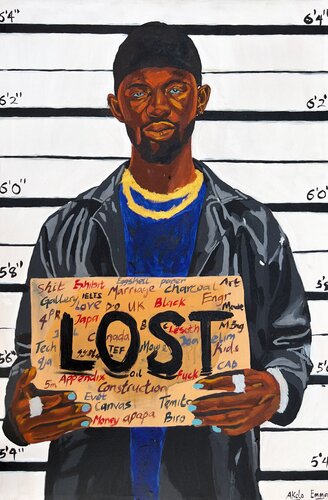 Lost As A Boy, Lost As A Man von Emmanuel Akolo, Malerei kaufen auf Singulart