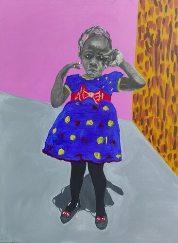 Red Bow, Broken Heart von Emmanuel Akolo, Malerei kaufen auf Singulart