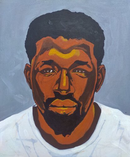 Portrait Of Oladiimeji by Emmanuel Akolo, Painting for Sale on Singulart